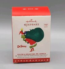 2016 Hallmark Dr. Seuss YOU'RE A MEAN ONE, MR. GRINCH Ornament Magic Sound picture