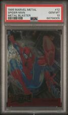 1995 Marvel Metal Spider-Man Metal Blaster #12 PSA 10 picture
