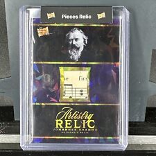 2023 Pieces Of The Past JOHNNES BRAHMS Artistry Relic Authentic Music Sheet picture