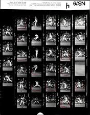 LD323 '79 Orig Contact Sheet Photo LANCE PARRISH CHANCE SUMMERS TIGERS - INDIANS picture