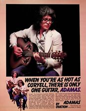 1979 Larry Coryell for Ovation Adamas Guitar - Vintage Ad picture