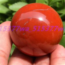 1pcs Natural Red Jasper Ball Quartz Crystal Sphere Decoration Reiki Healing 40mm picture