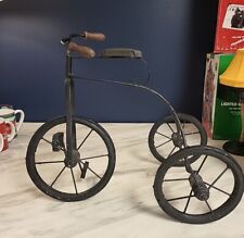 Vintage Wood and Metal Tricycle Decoration 16w X 13h picture