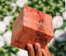 Large 75MM Pink Bustamite Stone Aura Metaphysical Meditation Chakra Power Cube picture