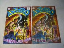 ANTHRO #3 art APPROVAL COVER PROOF and COLOR GUIDE 1963 Howie Post Evil LURKS picture