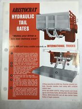 1965 INTERNATIONAL HARVESTER ARISTOCRAT HYDRAULIC TAIL GATES Specification Sheet picture