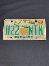 2007 Florida Brevard County Collectible License Plate State Fruit Orange Tag picture