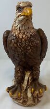 vintage chalkware statue ~ EAGLE ~ has some chips ~ 10.5 inches tall picture