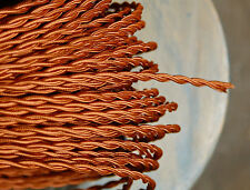 Copper Color Twisted Cloth Covered Wire, Vintage Style Lamp Cord, Antique Lights picture