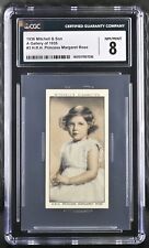 1936 STEPHEN MITCHELL & SON CIGARETTES GALLERY OF 1934 MARGARET ROSE #3 CGC  8 picture