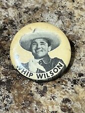 1940 1950’s Whip Wilson Western Movie Star Manitee Pin picture