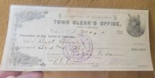 Oklahoma Territory Check Town of Orlando 1901 Native American Indian Graphics picture