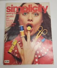 1972 Simplicity Sewing Book Advertising Crochet, Embroidery, Crafts, Fashion Vtg picture
