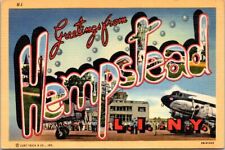 Vintage PPC - Greetings from Hempstead, L.I., NY - F17144 picture