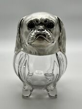 Rare Silverplate Dog Ice Bucket Jar French, circa 1920-1925 Glows picture
