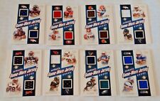 8 Diff 2002 Heads Up NFL Jersey Relic Insert GU Card Quad Jersey 49ers 3 Color  picture