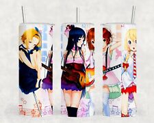 K-On  Mio 20 OZ Tumbler Skinny Straight Stainless Steel Tumbler with Metal Str picture