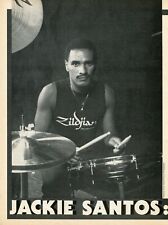 1984 Print Magazine Pic of Drummer Jackie Santos picture