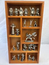 Walt Disney co Hudson Fine Pewter Lot Of 22 Pieces With Wood Frame picture