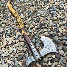 Hand forged fully Operational Leviathan God of War Axe, Karatos Viking Axe picture