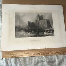 Carrickfergus Castle - Medieval Norman Ireland Antique Plate Belfast Lough picture