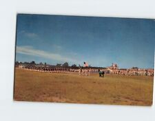 Postcard Troops Passing in Review Camp Drum New York USA picture