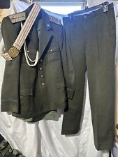 Soviet Bulgarian Communist Army Uniform Officer Captain w/ Pants, Shirt and Belt picture