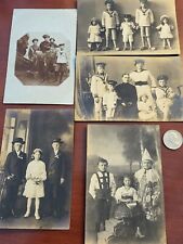 1914-1916 RPPC Original German HUELB Family Photos Cologne Prussia WWI Navy Kids picture