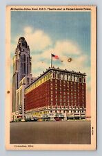 Columbus OH-Ohio, Deshler Hilton Hotel, Advertisement, Vintage c1955 Postcard picture