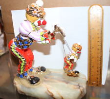 Ron Lee Statue ‘91 Signed And Numbered 429/1000 CLOWN WALKING A PUPPET  JSH picture
