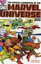 ESSENTIAL OFFICIAL HANDBOOK OF THE MARVEL UNIVERSE, VOL. By Mark Gruenwald VG picture