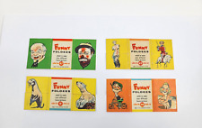 Vintage 1949-55 Topps Funny Foldees Lot of 4 picture