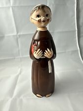 VTG Ceramic Friar Monk Decanter with Musical Box picture