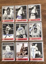 27 BOSTON RED SOX VINTAGE SIGNED BASEBALL CARD LOT. picture