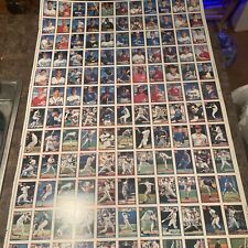 1990 Topps Baseball UNCUT SHEET-132 Cards picture