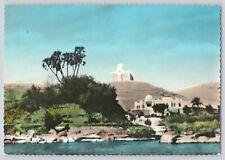 Postcard RPPC Colored United Arab Republic Egypt Asswan Aga Khan Mausoleum Villa picture