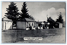 c1950's Riverside Store & Cabins Hinckley Maine ME Vintage Unposted Postcard picture