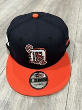 Detroit Tigers New Era 9Fifty SnapBack Adjustable Hat Navy,Orange Color picture