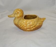 Vintage Haeger Duck Planter gold/ brown 7.5