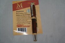 Majestic Rollerball Pen in 22KT Gold Plate and Rhodium - AZ Desert Ironwood picture