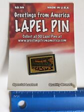 USPS Greetings From America SOUTH CAROLINA USA 37 Cent Stamp Lapel Brass PIN picture