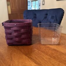 Longaberger 2010 Summer Brights Bright Purple Basket & Protector. picture