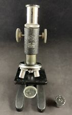 Vintage Atco 50X-675X Microscope No. 1364-B w/ Wooden Case picture