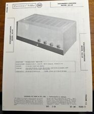 1958 Stromberg-Carlson AU-64 Amplifier Photofact Service Manual Foldout Folder picture