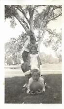 1930'S CHILDREN Found ANTIQUE PHOTOGRAPH bw KIDS Original VINTAGE 111 13 W picture