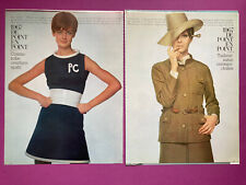1967 David Bailey Vogue Fashion Photography Press Clipping Editorial Fashion picture
