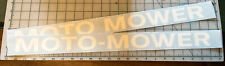 Moto-Mower riding mower decals for hood 21” Set Two picture
