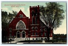 Beloit Wisconsin Postcard Second Congregational Church Exterior 1912 Antique picture