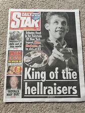 The Daily Star 1/12/23 1st December 2023 Shane MacGowan The Pogues Tribute picture