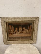 Late 1800’s Framed 23x27in Religious Last Super Framed Print *RARE* picture